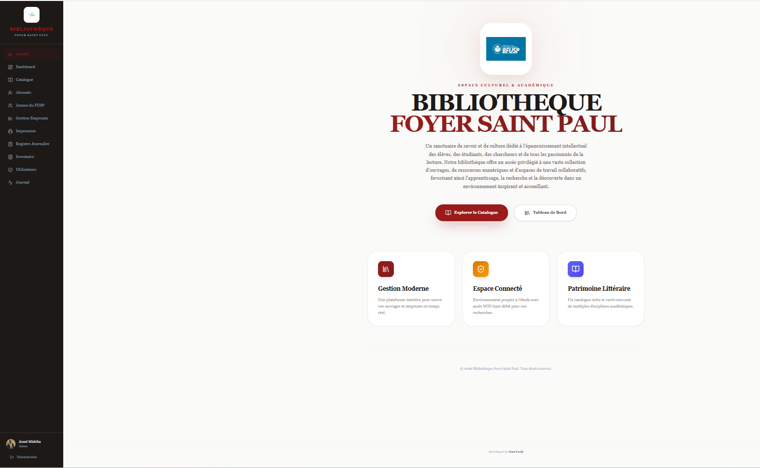 Application web de gestion